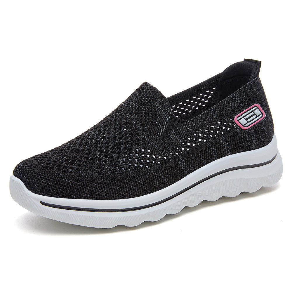 Damen Atmungsaktive Slip-On Sneakers mit komfortabeler Dämpfung EB