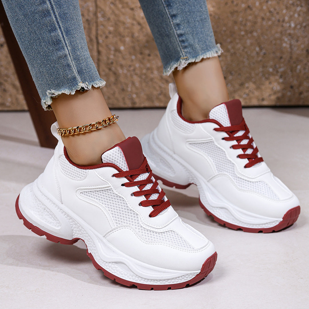 Damen Sneakers im sportlich-modernen Design mit atmungsaktiven Mesh-Einsätzen und komfortabler Dämpfung EB