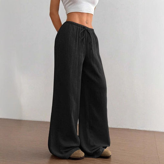 Damen Lockere Palazzo-Hose EB