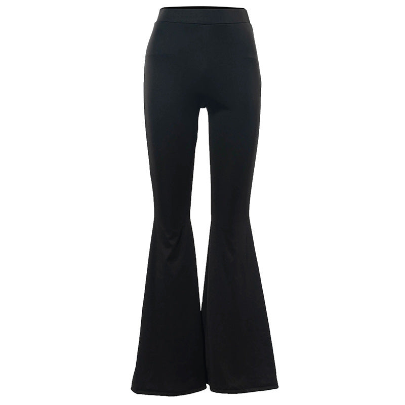 Damen Flared Leggings mit hohem Bund und komfortablem Stretch-Stoff EB