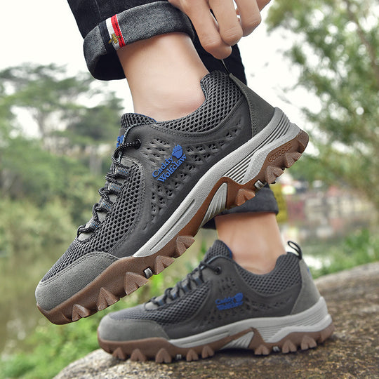 Damen Outdoor-Sneaker mit atmungsaktiver Mesh-Oberfläche und rutschfester Sohle EB