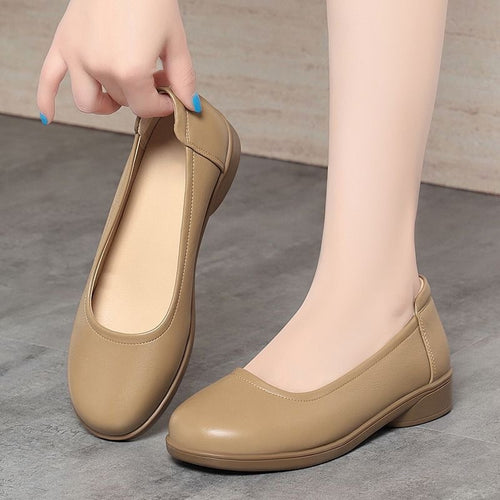 Damen Bequeme Komfort Ballerinas mit ergonomischer Sohle EB