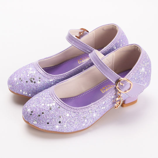 Mädchen Glitzernde Mary Jane Schuhe mit dekorativer Schnalle EB