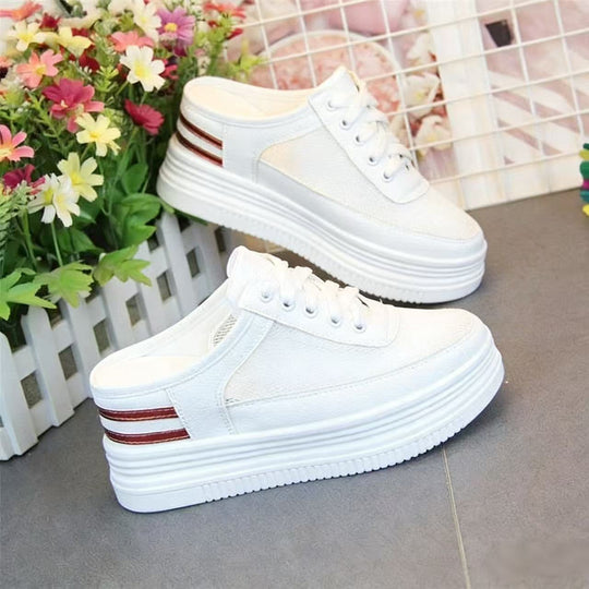 Damen Sneakers mit hoher Plateausohle und eleganter Riemchenverarbeitung EB