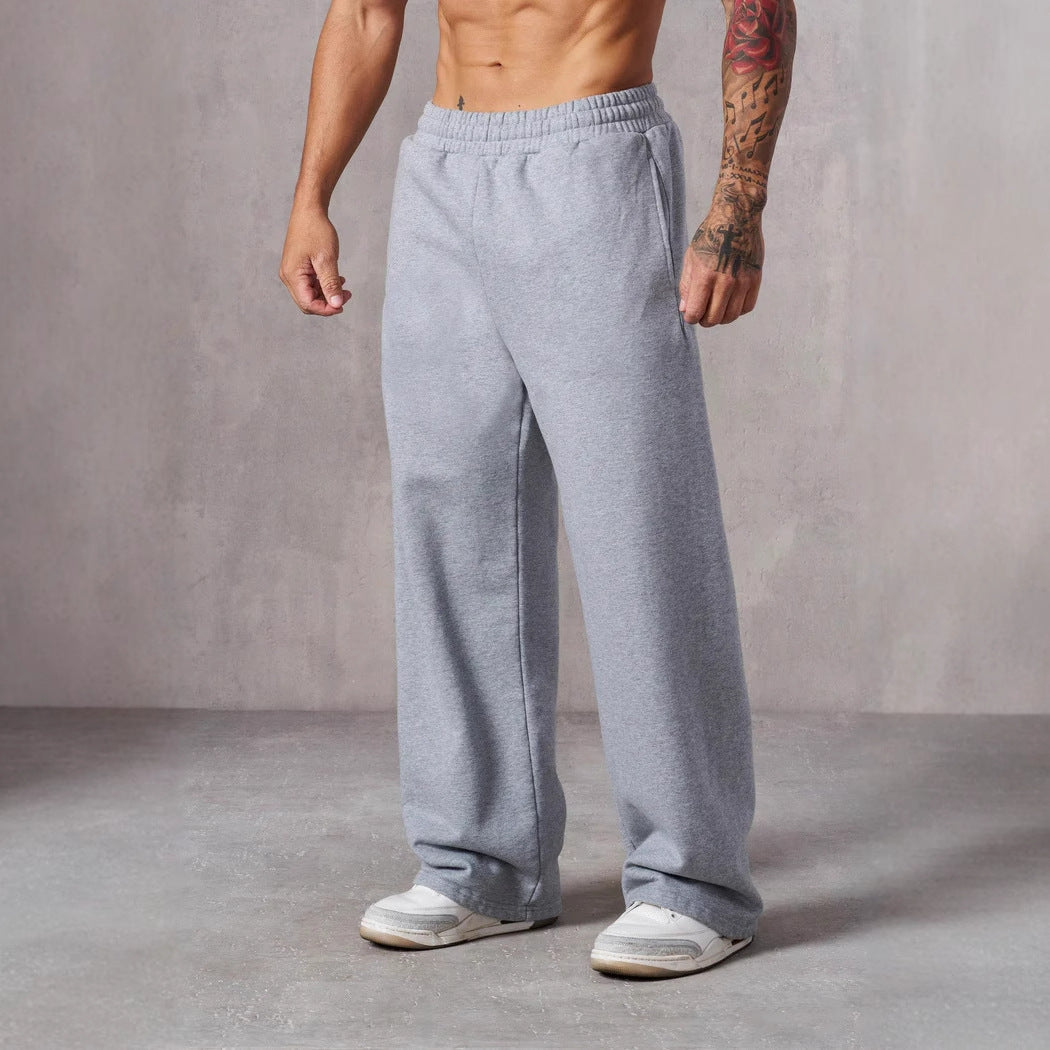 Herren nan extraweiche Relax-Sweathose mit doppelreihigem Komfortbund tiefen Eingrifftaschen und extra weitem Bein EB