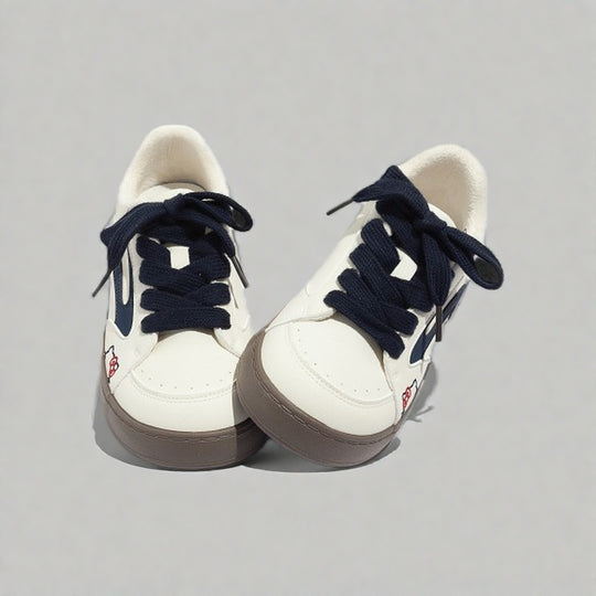 Damen bequeme und stilvolle Sneaker mit Fleece-Innenfutter EB