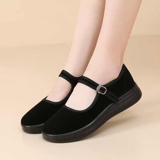 Damen Komfortable und stilvolle Schuhe mit verstellbarem Riemen EB