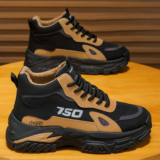Herren Sportliche Chunky Sneakers mit rutschfester Sohle und verstärktem Knöchel EB
