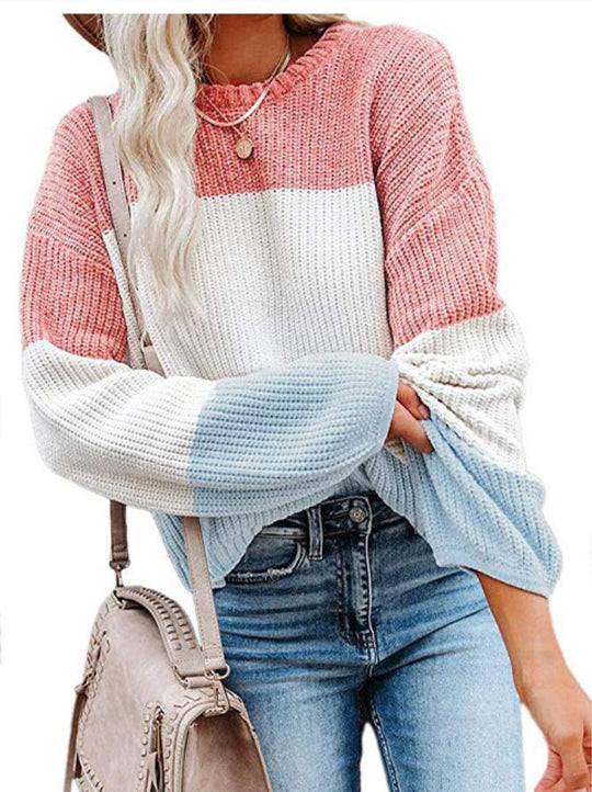 Damen lässiger Strickpullover EB