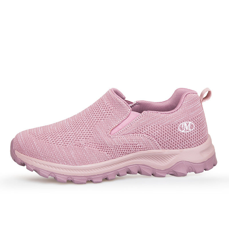 Damen Slip-On Sport-Sneaker mit atmungsaktivem Mesh-Obermaterial EB