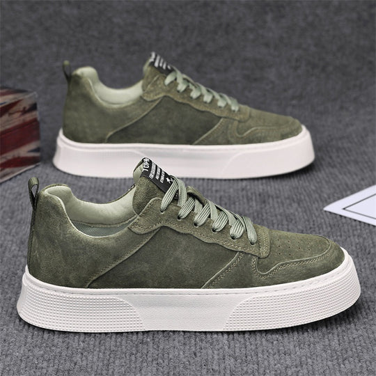Damen Sportliche Veloursledersneaker mit dämpfender Sohle EB