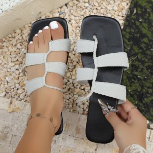 Damen modische Riemchen-Sandalen mit komfortabler Sohle EB