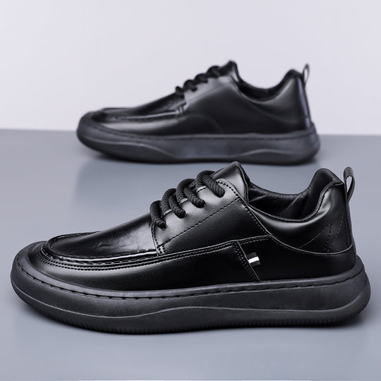 Damen Modische Ledersneaker mit rutschfester Sohle EB