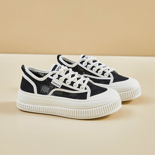 Damen Modische Sneaker mit atmungsaktiver Mesh-Oberfläche und rutschfester Sohle EB