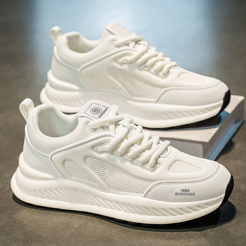Damen Sportliche Freizeit Sneakers mit atmungsaktiver Mesh-Oberfläche und dämpfender Sohle EB
