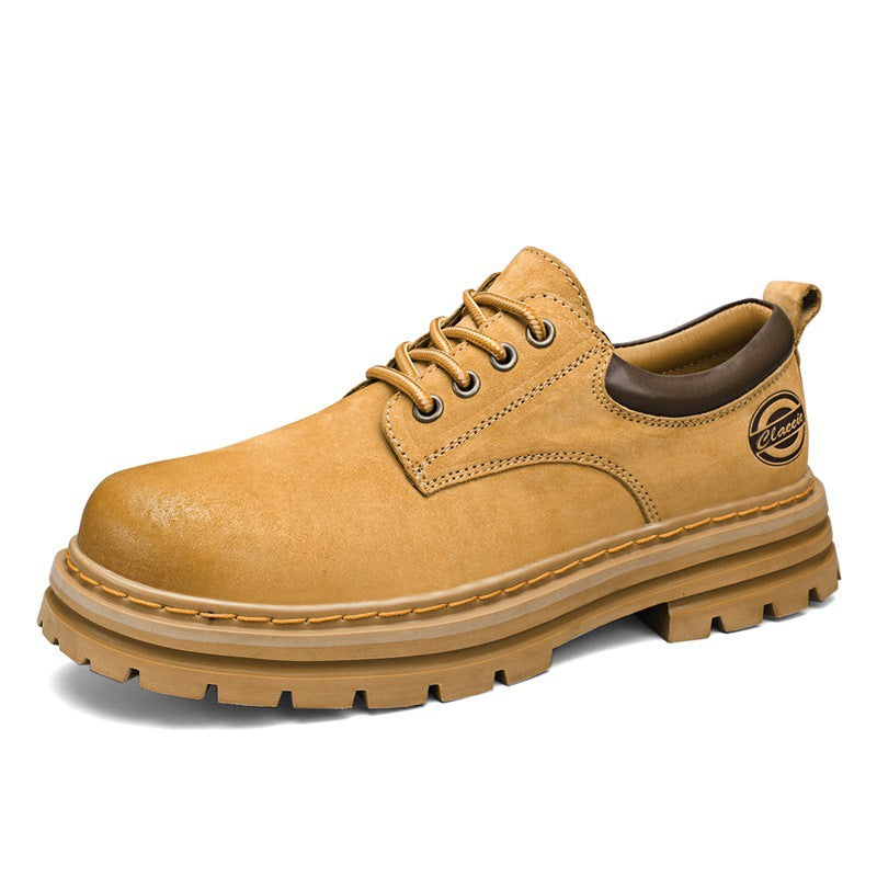 Herren robuste Schnürschuhe mit rutschfester Profilsohle und atmungsaktivem Obermaterial EB