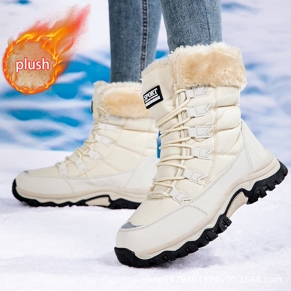 Damen warme Winterstiefel mit kuscheligem Futter und rutschfester Sohle EB