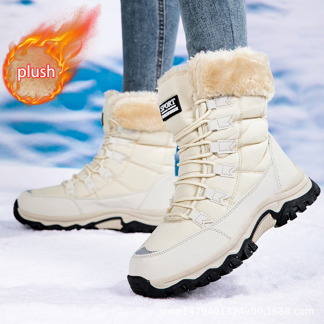 Damen warme Winterstiefel mit kuscheligem Futter und rutschfester Sohle EB