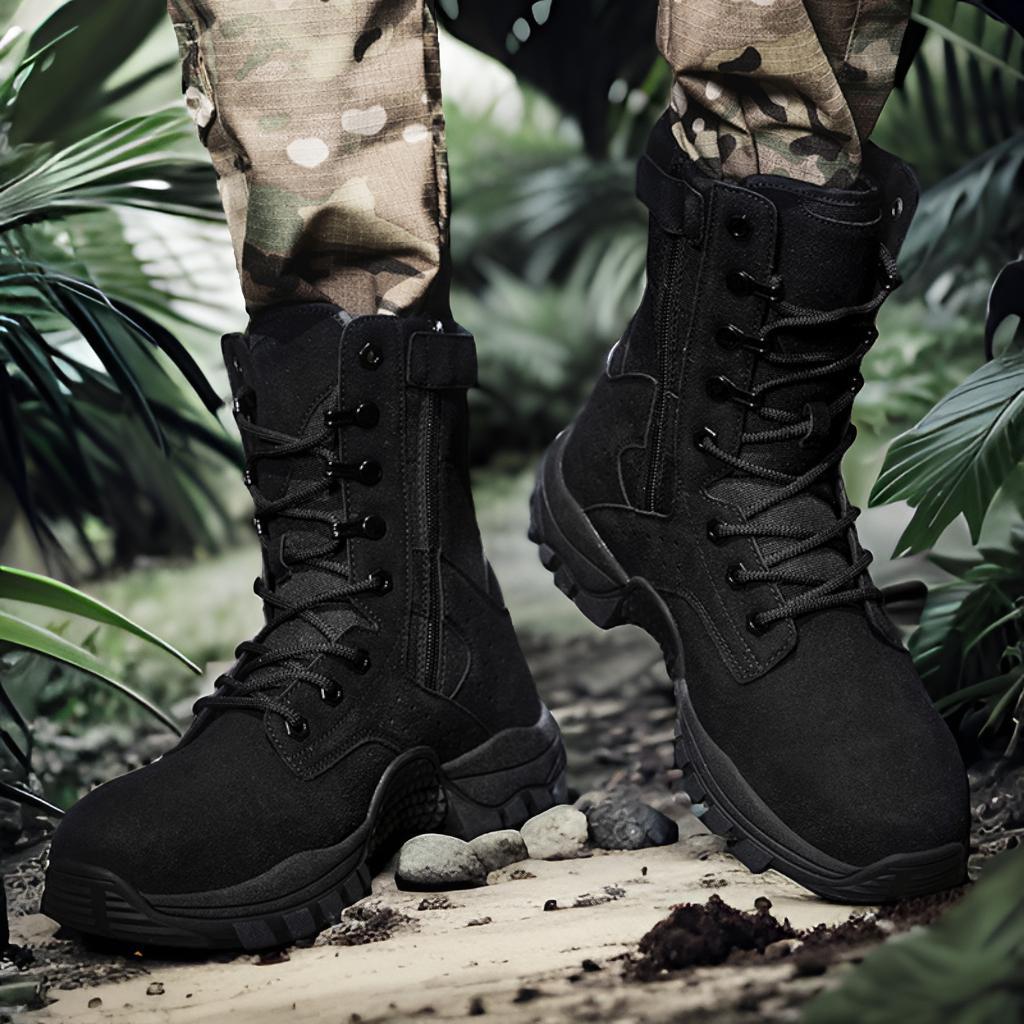 Herren taktische Outdoor-Boots mit hohem Knöchelschutz und rutschfester Sohle EB