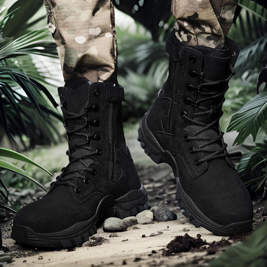 Herren taktische Outdoor-Boots mit hohem Knöchelschutz und rutschfester Sohle EB