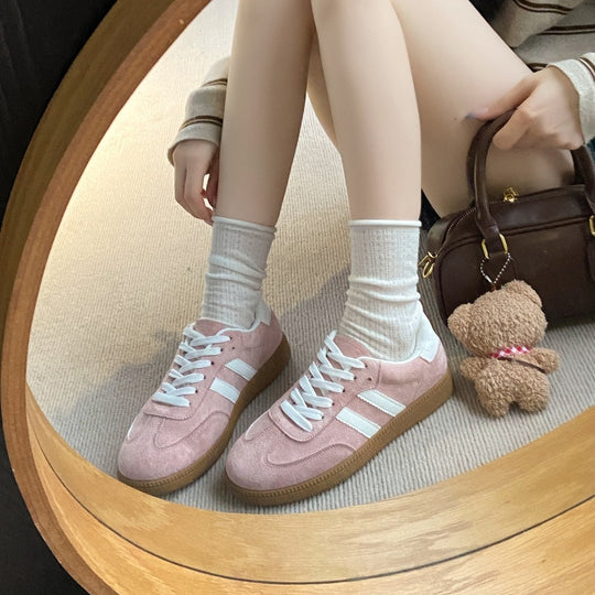 Damen modische Sneaker mit weichem Wildleder EB