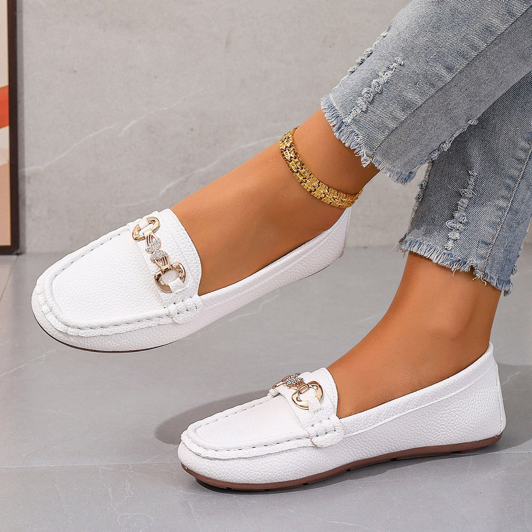 Damen Mokassins mit stylischem Schnallen-Detail R&B