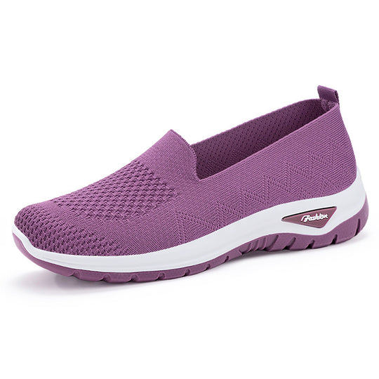 Damen nan nahtloser Strick-Slip-On mit gepolstertem Memory-Fußbett und flexibler Profillaufsohle EB