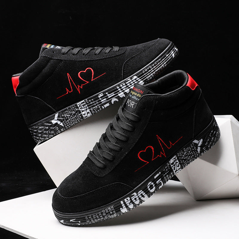 Damen Modische High-Top Sneakers mit einzigartigem Design und rutschfester Sohle EB