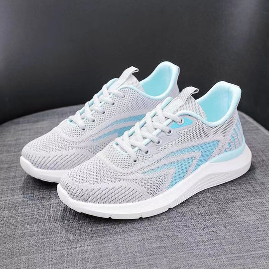 Damen Atmungsaktive Freizeitsneaker mit flexiblem Obermaterial und bequemer Dämpfung EB
