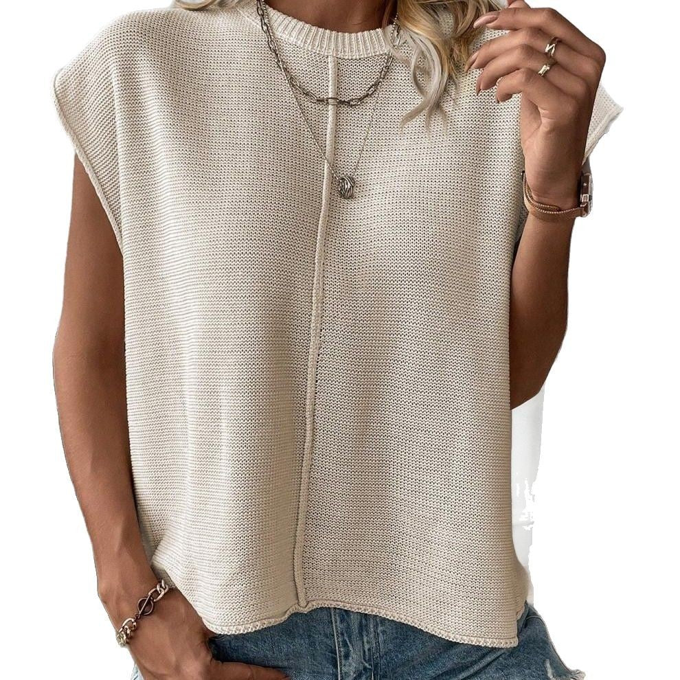 Damen legeres Strickoberteil EB