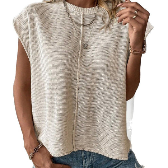 Damen legeres Strickoberteil EB