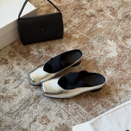 Damen Elegante Ballerinas mit auffälligem Glanz und passgenauem Schnitt EB