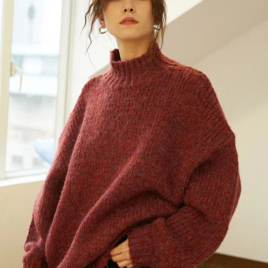 Damen Grobstrick Pullover EB