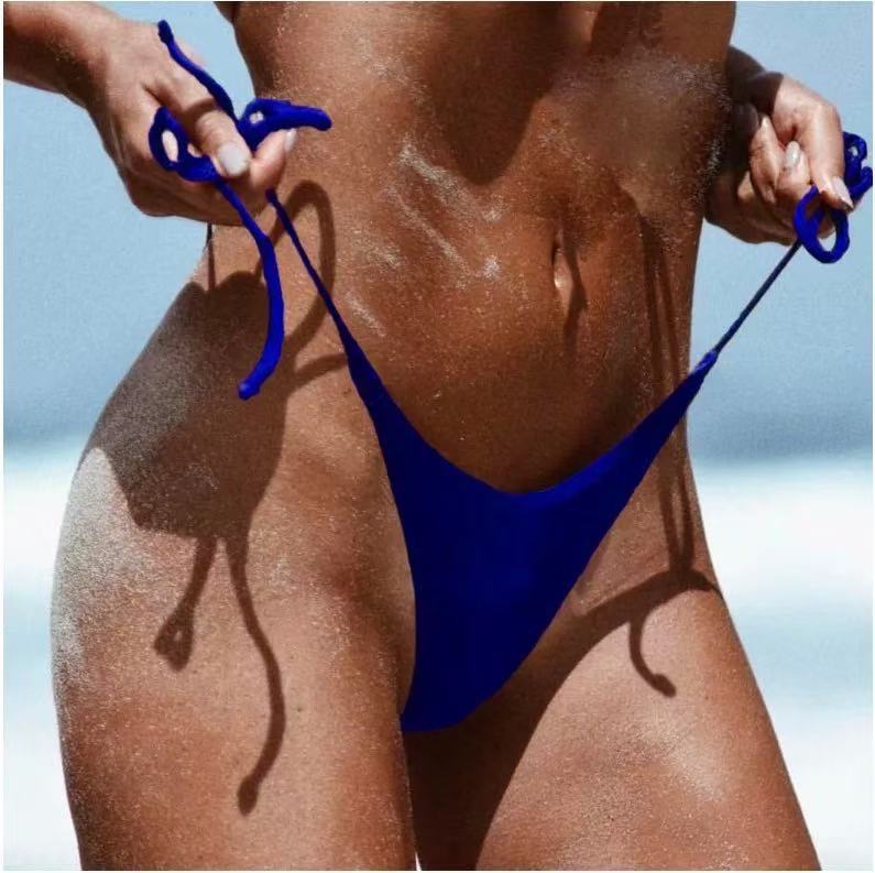 Damen Bikini-Höschen mit ultra-hohem Schnitt und verstellbaren Trägern EB
