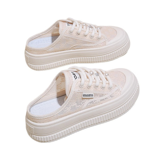 Damen Bequeme Slip-On Sneakers mit luftiger Textiloberfläche EB