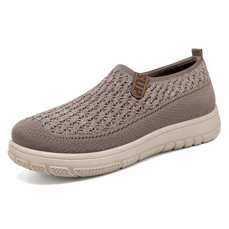 Damen Atmungsaktive Slip-On Laufschuhe mit flexibler Sohle EB