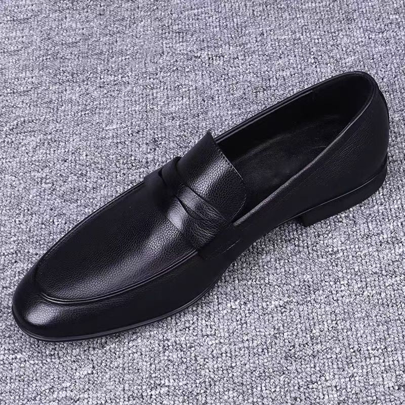 Damen Elegante Leder Mokassins mit bequemer Innensohle EB