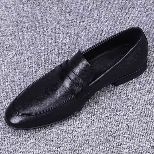 Damen Elegante Leder Mokassins mit bequemer Innensohle EB