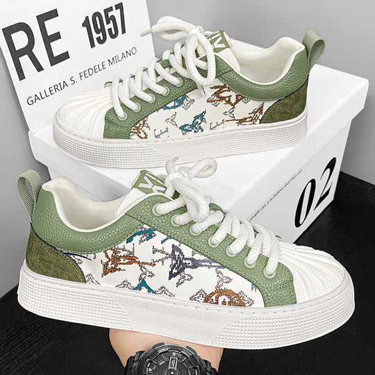 Damen Modische Sneakers mit einzigartigem Muster und rutschfester Sohle EB