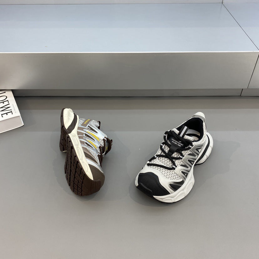 Damen komfortable Sport-Sneaker mit atmungsaktivem Mesh-Obermaterial und stabiler Sohle EB