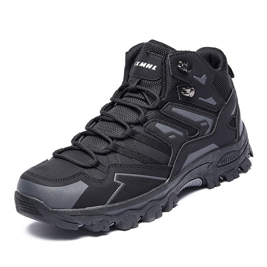 Damen Hohe Wanderstiefel mit innovativem Schnellschnürsystem und rutschfester Sohle EB