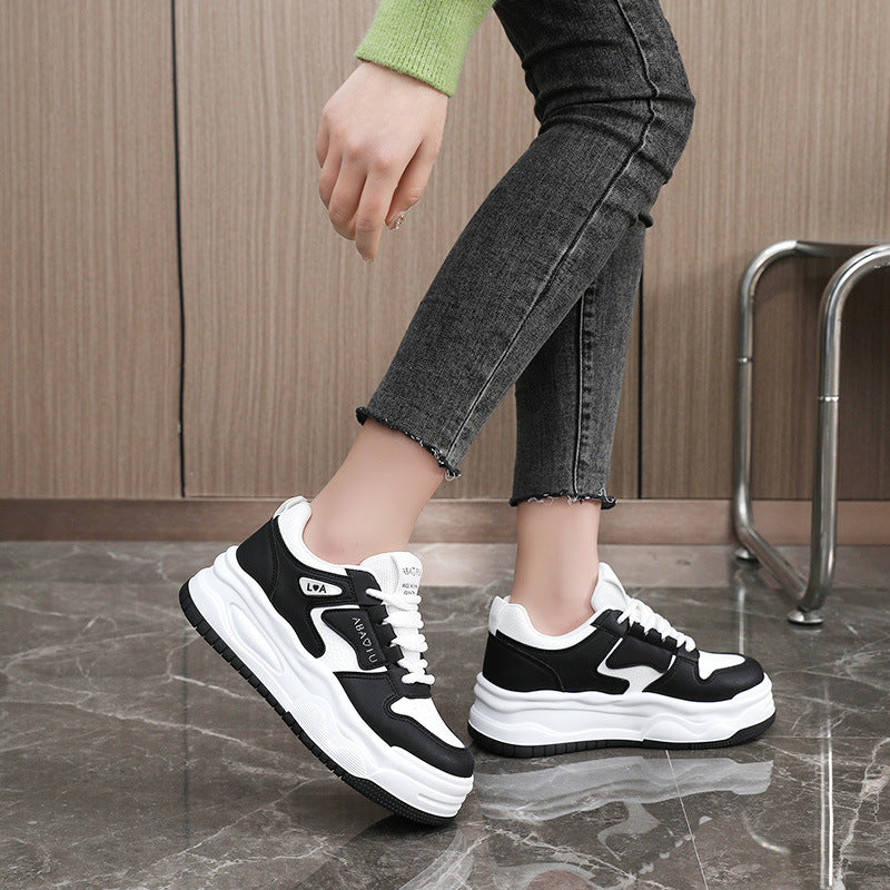 Damen modische Chunky Sneakers mit dämpfender Sohle EB