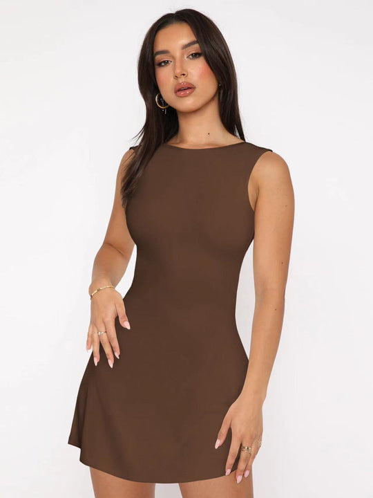 Damen Figurbetontes Minikleid aus hochwertigem Jersey EB