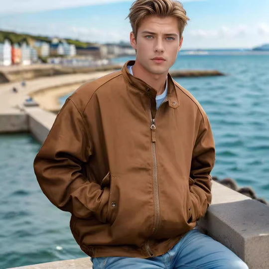 Herren vielseitige Bomberjacke mit praktischen Taschen EB