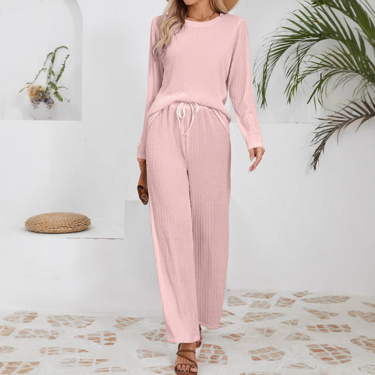 Damen Elegantes und bequemes Set aus gefeuchtetem Material EB
