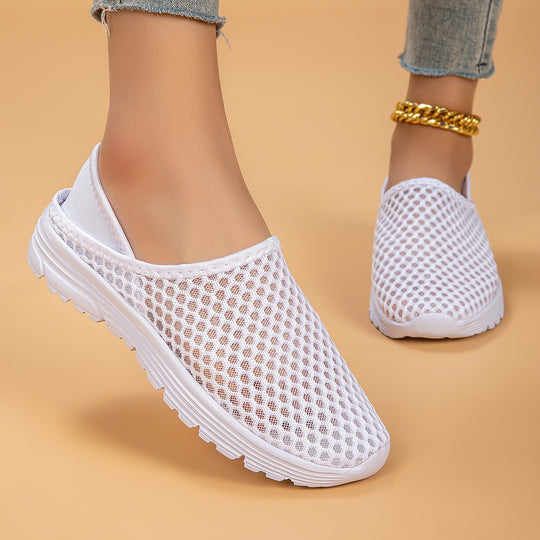Damen Atmungsaktive Slip-On Freizeitschuhe EB