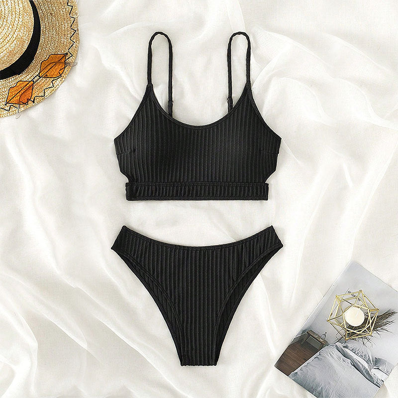 Damen Sportliches Bikini-Set mit verstellbaren Trägersystemen EB