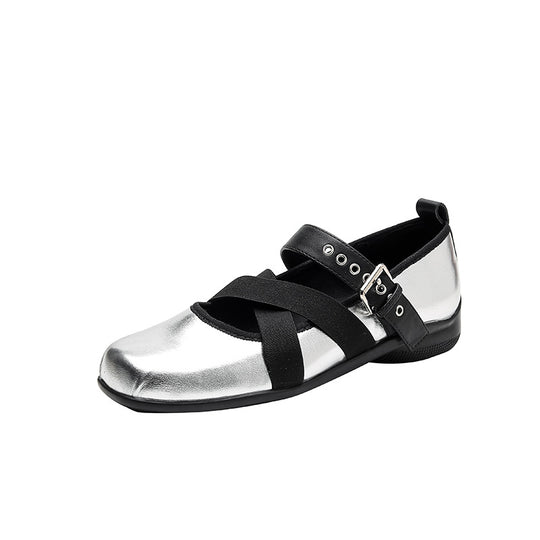 Damen Komfortable Mokassin-Ballerinas EB