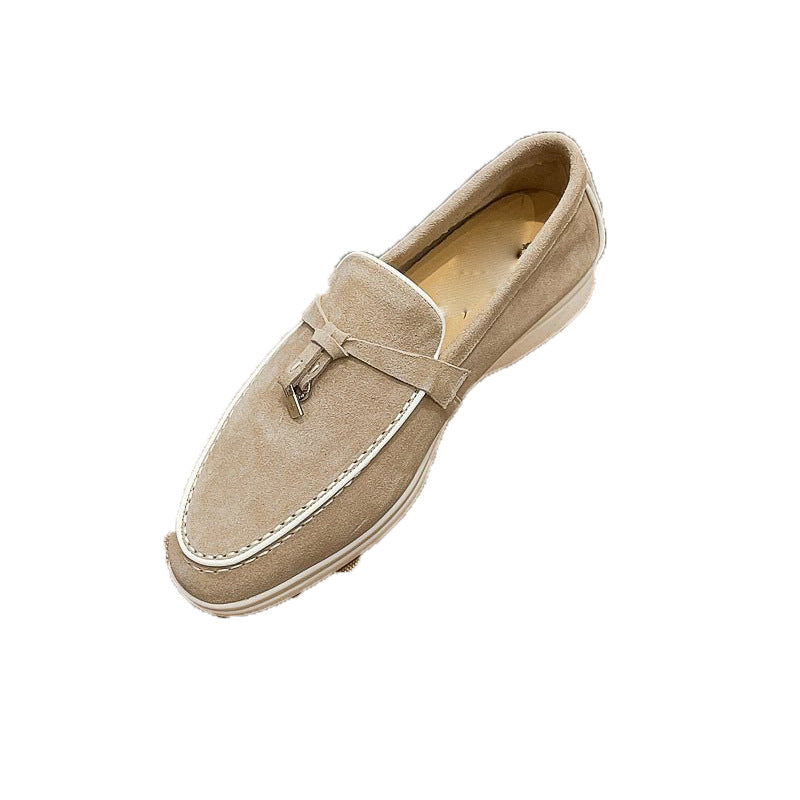 Damen Mokassins aus weichem Wildleder mit modischem Detail von EB