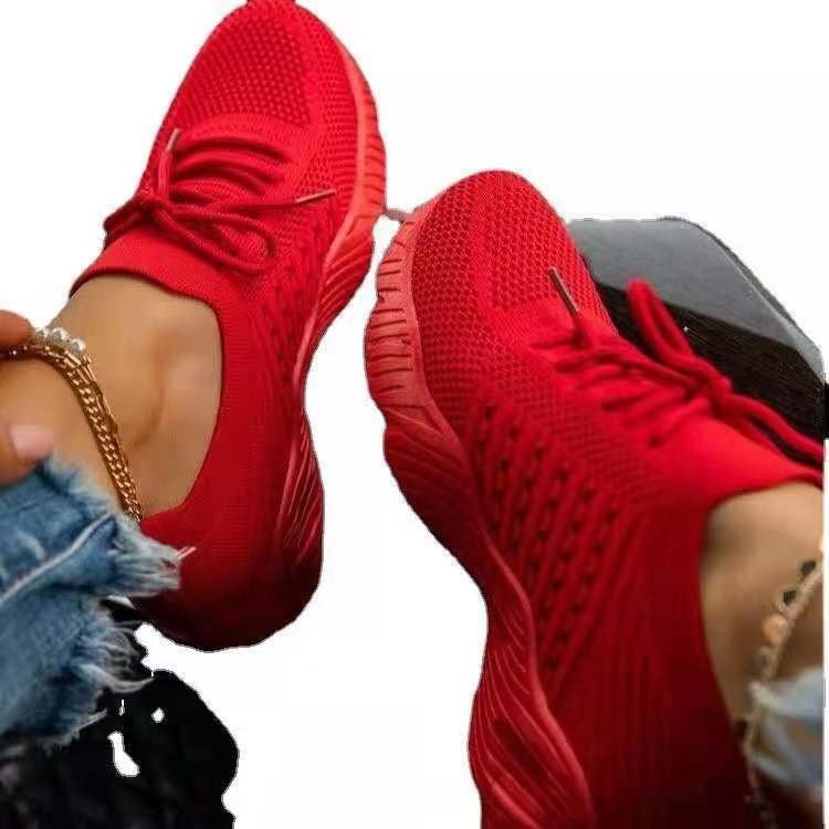 Damen atmungsaktive Sportschuhe mit flexiblem Mesh-Obermaterial und rutschfester Sohle EB